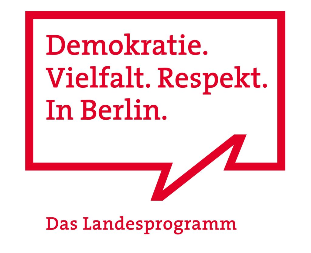 Logo des Berliner Landesprogramms "Demokratie. Vielfalt. Respekt".