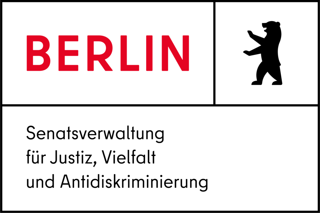 Logo der Berliner Senatsverwaltung für Justiz, Vielfalt und Antidiskriminierung.